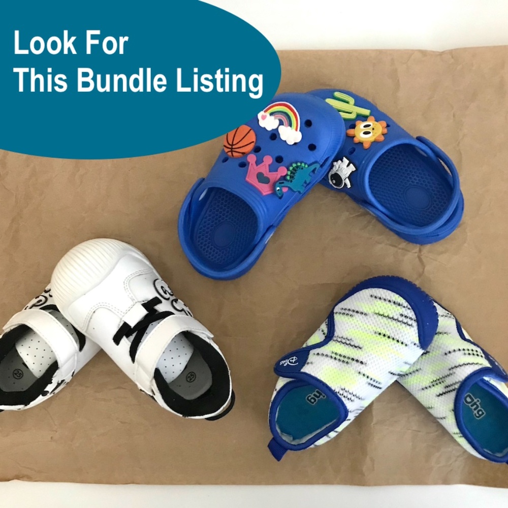 4/$29 Kids walking shoes 8.5 lightweight breathable - Picture 3 of 9